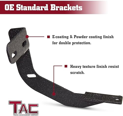 Miniatura 7 de TAC - Estribos laterales para Ford F150 Super Cab 2015-2023  2017-2023 F250350450550 Super Duty Super Cab Truck Pickup 4.25 pulgadas textura barras