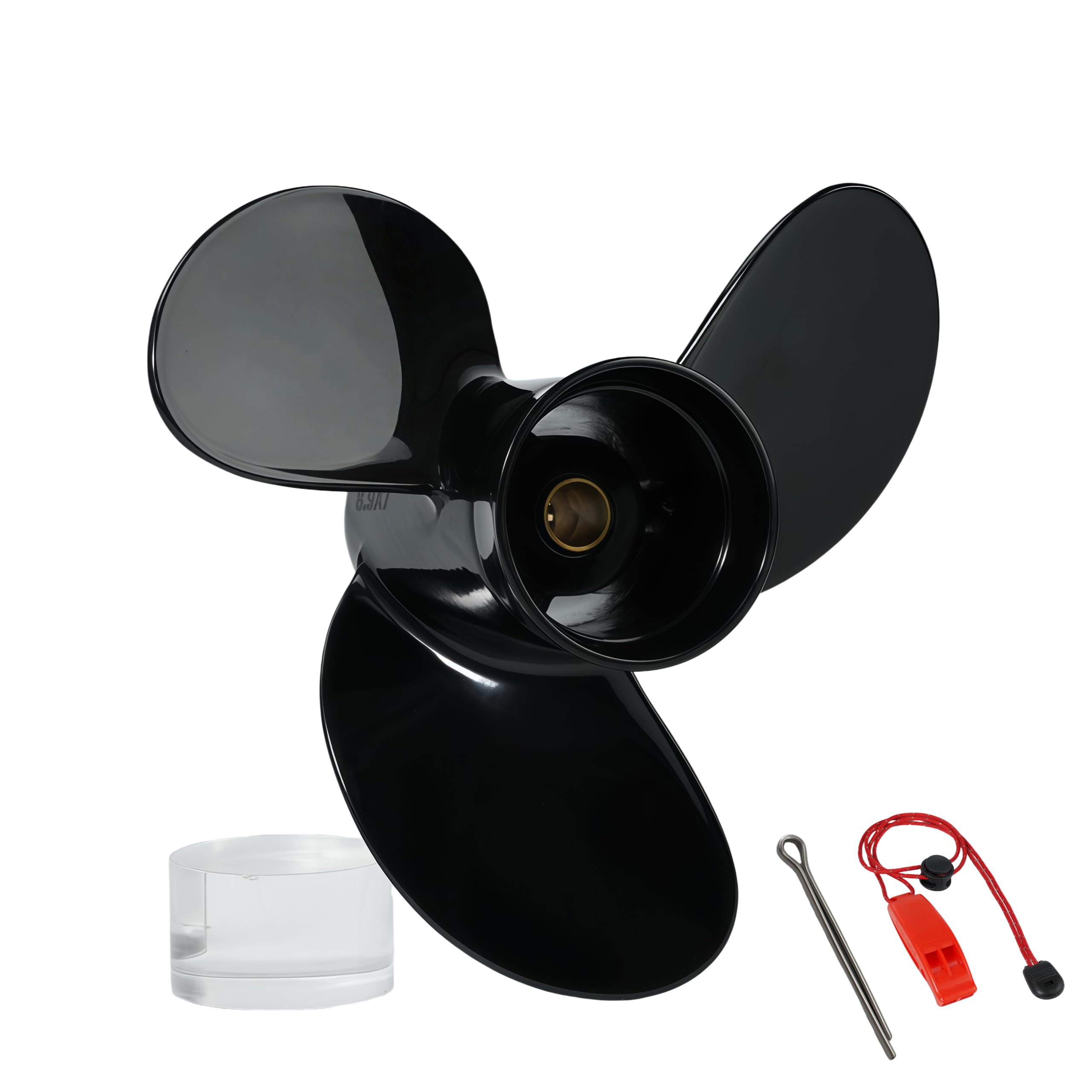 QIKIRUO 8.9x7 Aluminum Outboard Propeller fit Mercury/Tohatsu & Nissan Outboard Engine 8hp 9.9hp Propeller,12 Tooth Spline,RH — image 1