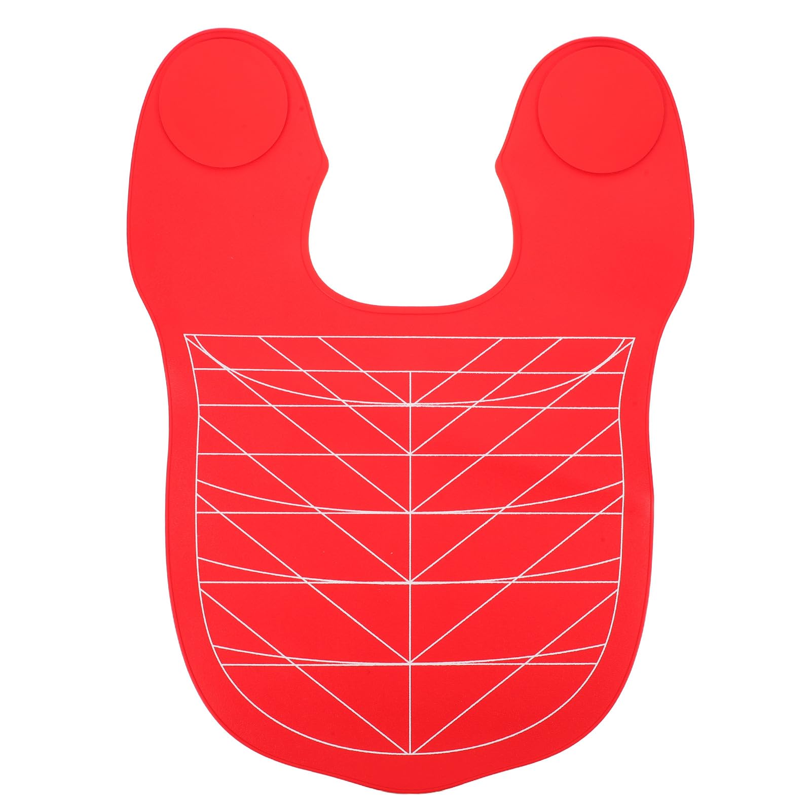INOOMP Capa de peluquería para estilistas - Capa impermeable para tintes - Bata roja de peluquería - Bata transpirable para clientes o uso doméstico