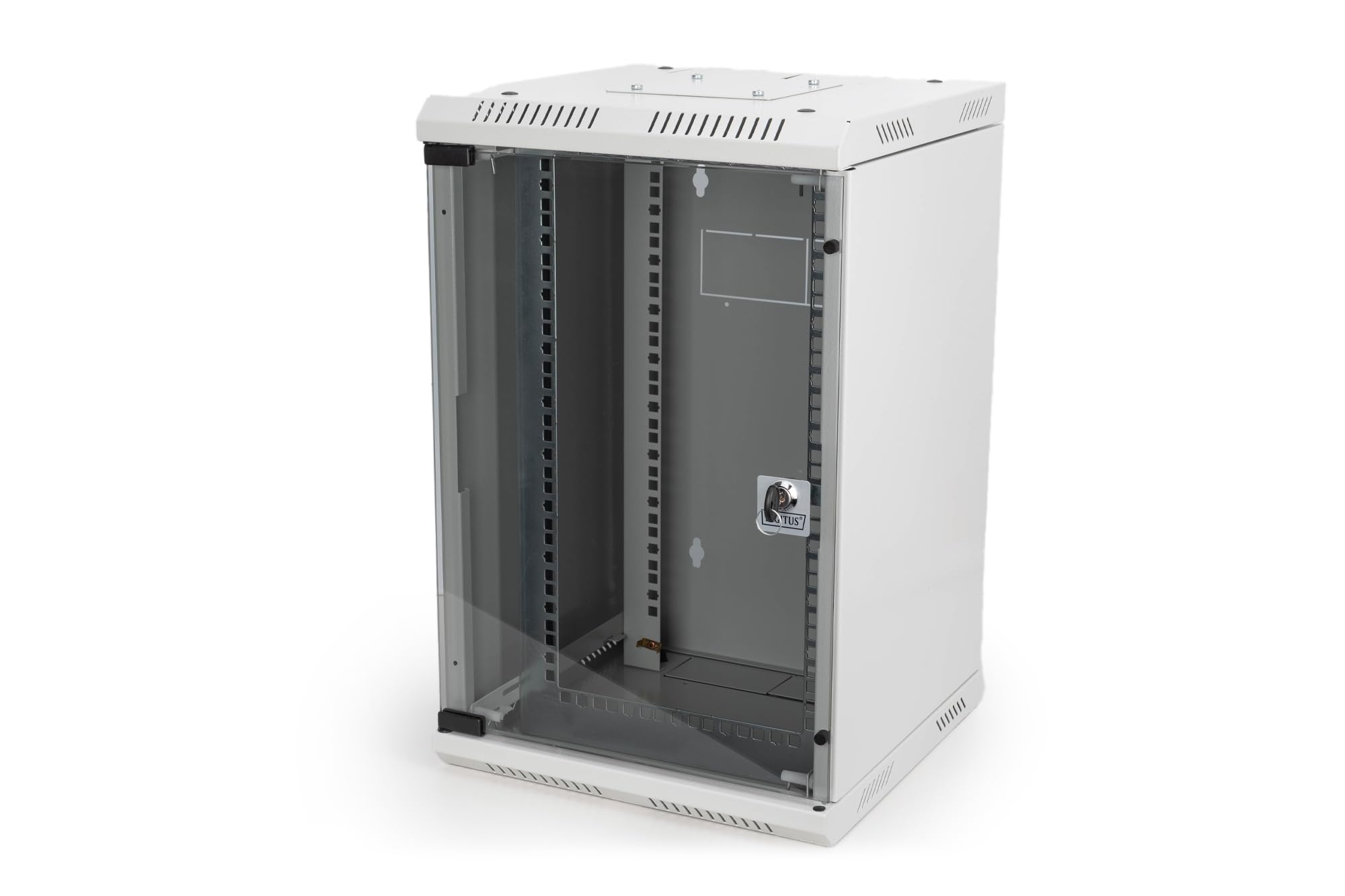 DIGITUS Armadio di rete 10" / 19" - Montaggio a parete - 10 pollici (10U orizzontale) o 19 pollici (5U verticale) - Grigio