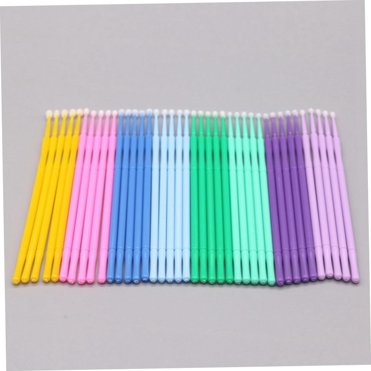 Healeved Micro Applicator Brush Eyelash Swabs 100pcs Disposable Eyelash Applicator Nail Art Salon Home