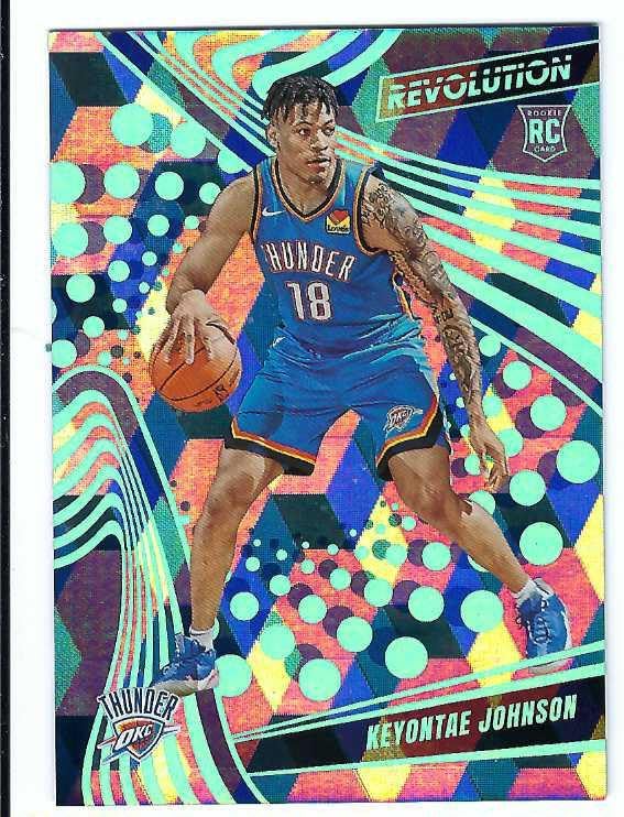 KEYONTAE JOHNSON 2023-24 Panini Revolution #143 CUBIC PARALLEL Rookie Card RC #33 of only 50 Made! Oklahoma City Thunder Basketball