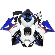ABS Plastic Bodywork Complete Fairing Kit Fit for Suzuki GSXR1000 K7 2007 2008 Fairings GSXR 1000 07 08 Injection Body Kit Body Frame Body Panel Set - Blue & White & Black