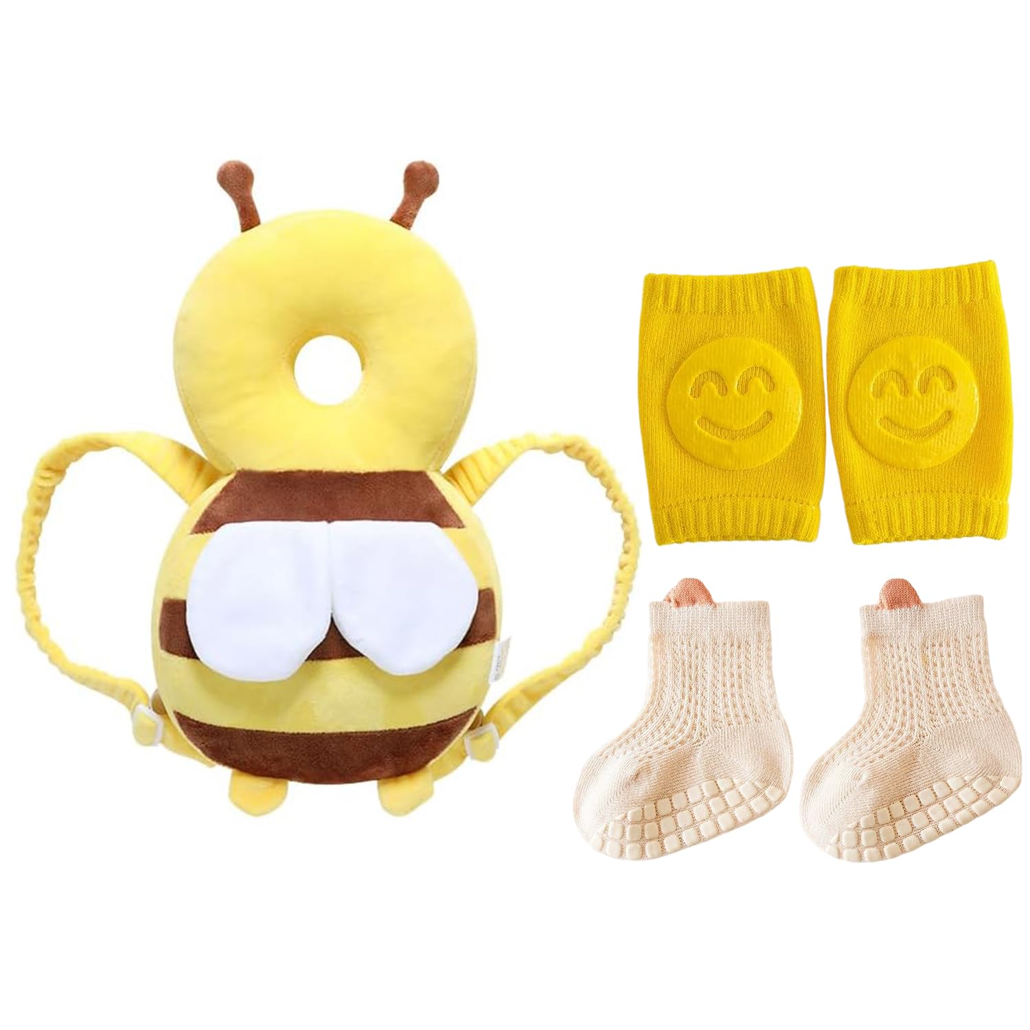 Soporte para la Cabeza del Bebé,Cojín de Protección para la Cabeza del Bebé,Protector de Cabeza,Almohada Protección para la Cabeza del Bebe,Ajustables Anti-Caídas Almohada,para Gatear y Camina