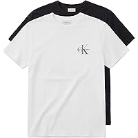 Calvin Klein T-Shirt da Uomo SS 30S Classic Micro Monologo Te LV04RF279G