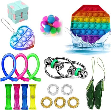 Amazon Co Jp 子供と大人のためのおもちゃセット Adhd自閉症のためのおもちゃストレス不安緩和おもちゃ特別なニーズデスクトップ教育おもちゃセット Style 36 おもちゃ