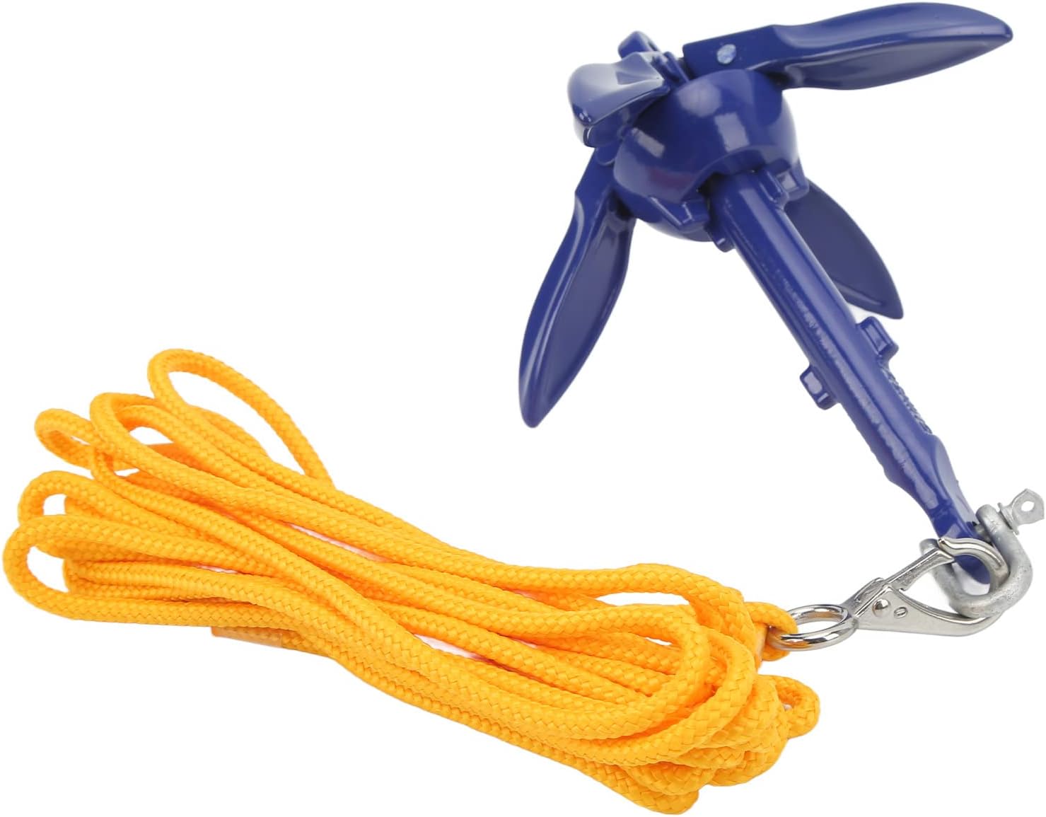 Emoshayoga Boat Anchor Kit , Boat Grapnel Aluminium Foldable with Storage Bag for
