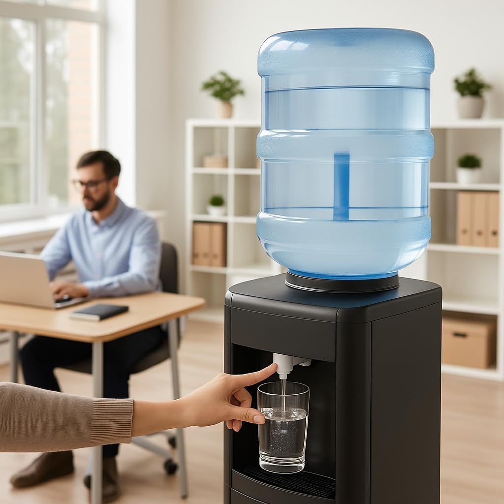 5 Gallon Water Bottle – BPA Free Durable Plastic Jug with Easy Grip Handle, Reusable Container for Top and Bottom Load Water Dispensers, Storage & Home Use - Image 2