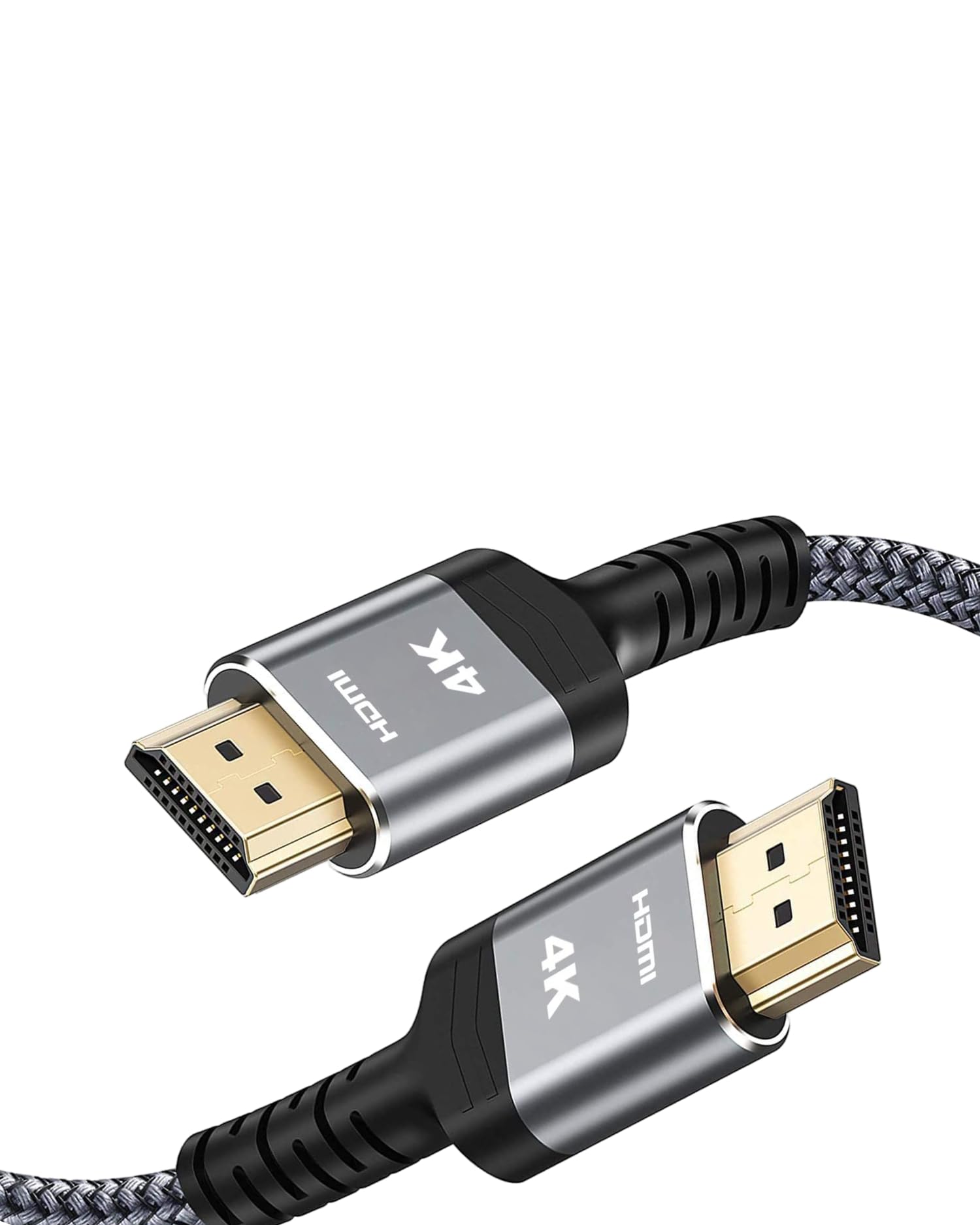SHYNX 4K HDMI Cable 1 Meter, Nylon Braided High-Speed HDMI Cord, Supports 4K@60Hz, Compatible with TV, Laptop, Monitor, Projector, PC, Gaming Console & Set-Top Box, Grey & Black-image-22