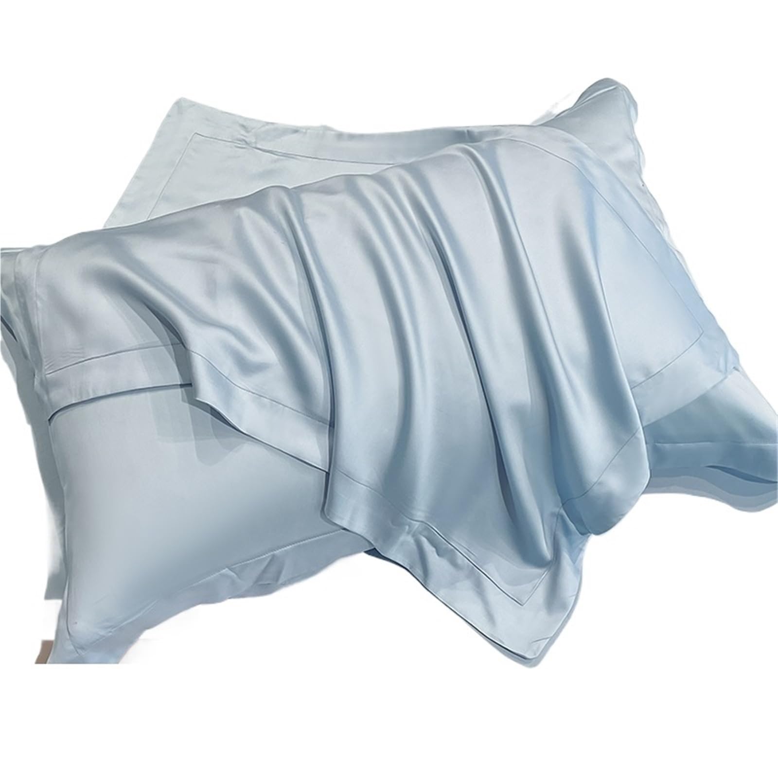 Silk pillowcase Tencel Pillowcase Summer Ice Silk Cool Pillow Case Single(Color 8)