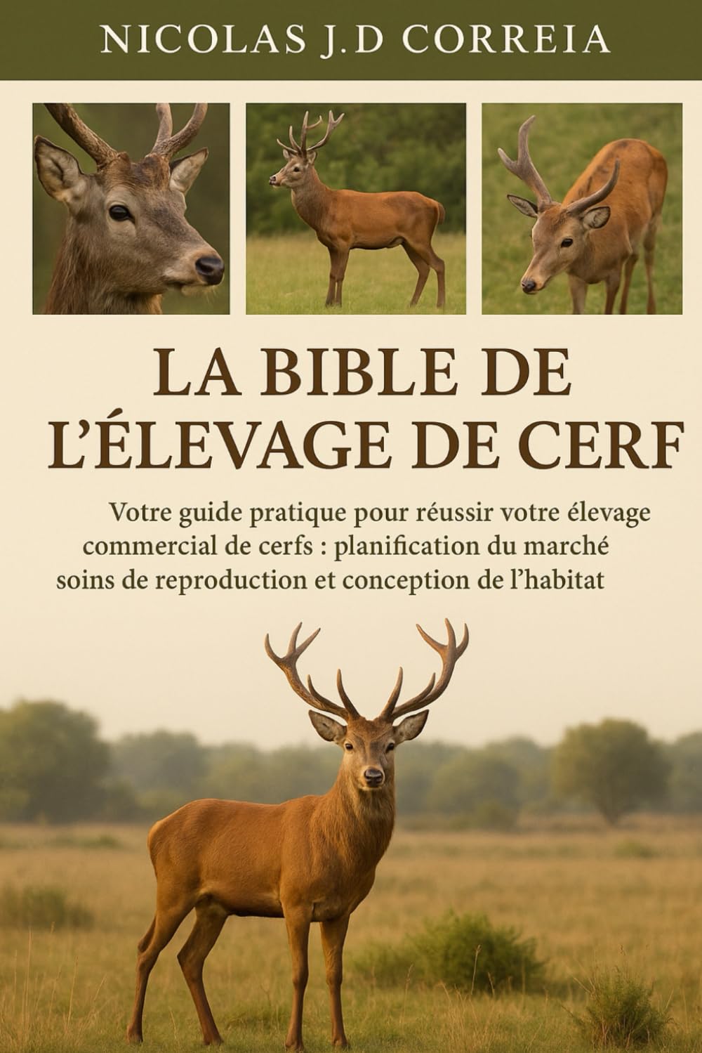 LA BIBLE DE L'ÉLEVAGE DE CERF: Votre guide pratique pour réussir votre élevage commercial de cerfs planification du marché, soins de reproduction et conception de l’habitat