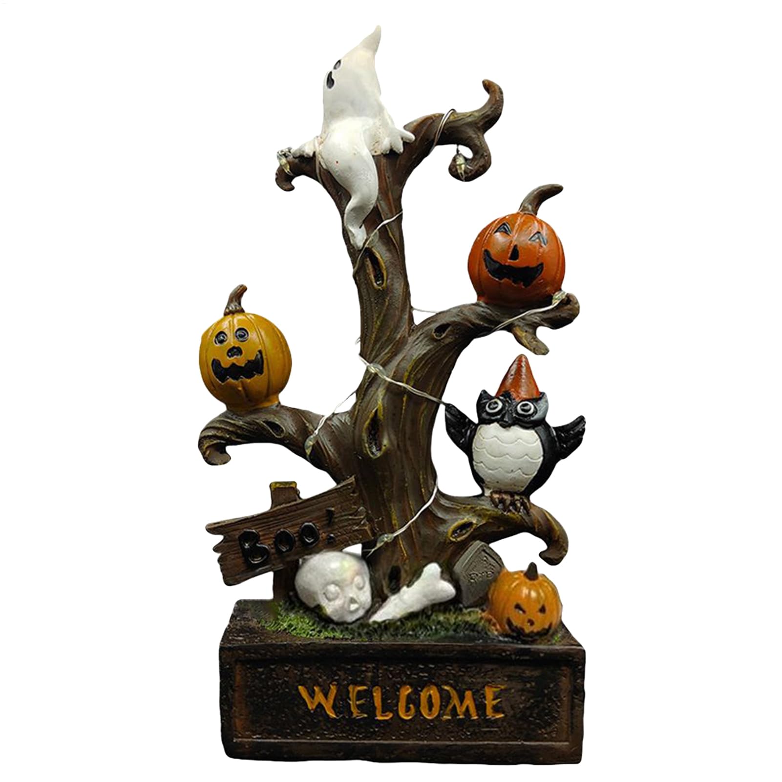 Arbre effrayant en résine pour décorer vos étagères de cheminée à Halloween