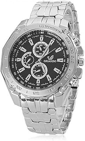 Beauty regalo ORLANDO Orologio da uomo biglietti da visita orologi Man  marchio di lusso regolabile full sportiva in acciaio orologio male orologio  Relogio Masculino : Amazon.it: Sport e tempo libero