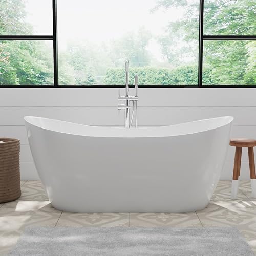 Vintage Tub & Bath Randolph Morris Philo 71 Inch Acrylic Double Slipper Freestan