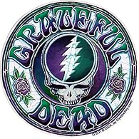 Vibrant colors Peel-and-stick adhesive style backing Indoor or outdoor use Officially Licensed Grateful Dead Product from Dye the Sky