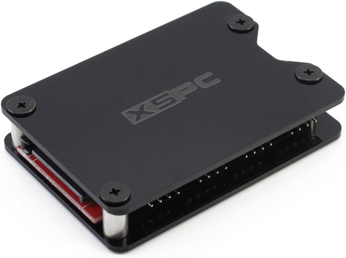 XSPC 8 Way 4 pin 12V RGB Splitter HUB - Black