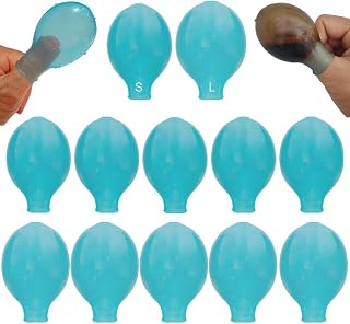 Finger Waterproof Sleeve, Toe Soak Covers for Pain Relief, Reusable Silicone Nail Protector for Finger Cracking and Shower Bath (12)