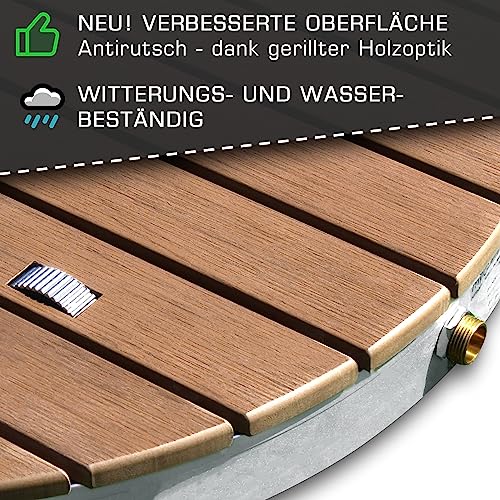 Bodendusche @tec Gartendusche aus WPC für den Außenbereich