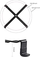 Vista 2 de Soporte para parrilla para accesorios de barbacoa XL Big Green Egg - Apto para huevos extragrandes