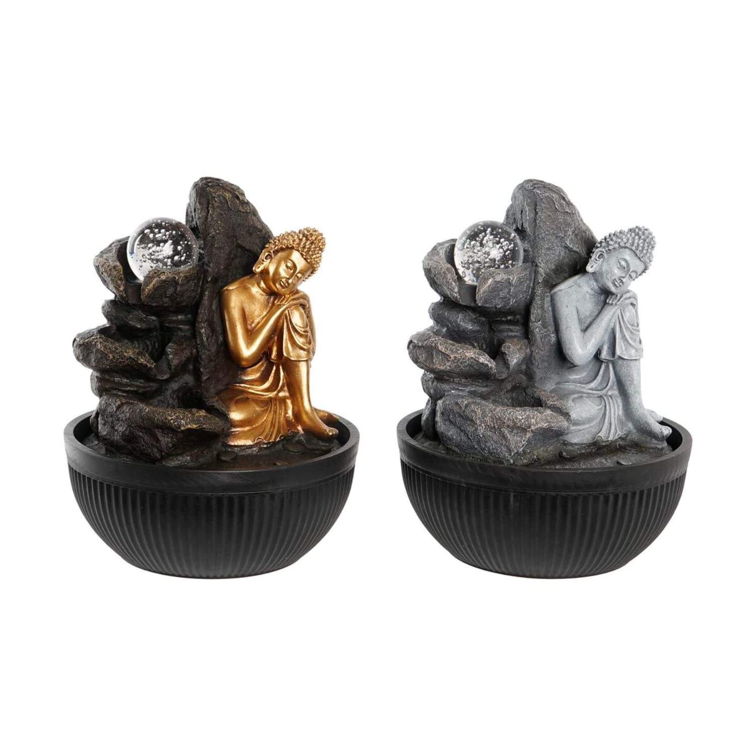 Fuente Buda oriental pack doble ideal para regalar en inauguraciones de casa