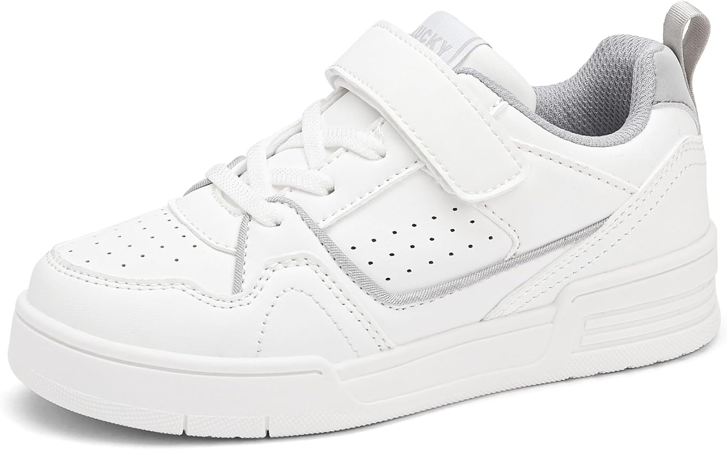 LUCKY STEP Kid's Slip On Sneaker Comfort Casual Running Tennis School Low Top Sneaker Strap Athletic Walking Shoes for Children/Boys/Girls