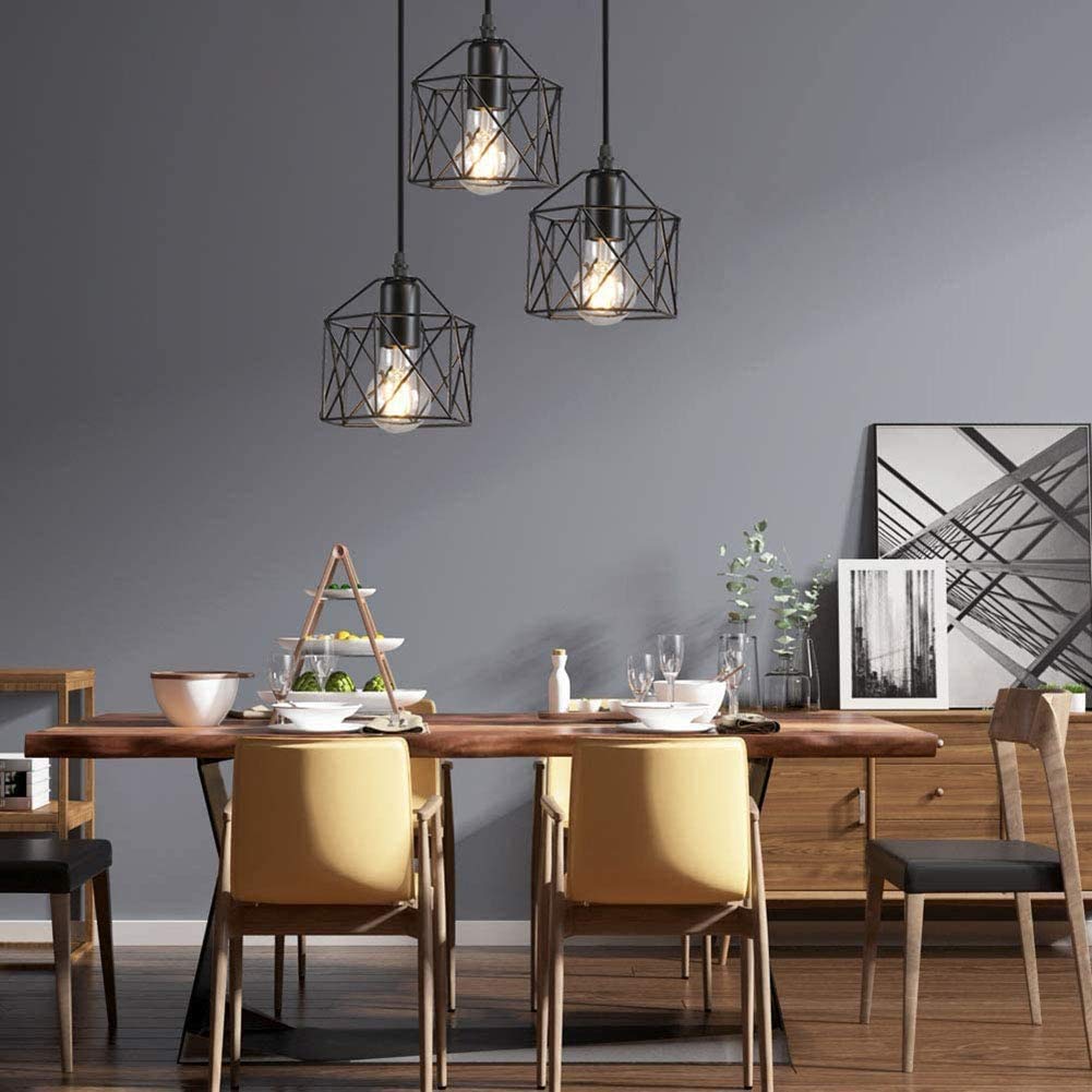 Mengjay Lampadario A Sospensione Vintage In Metallo Con Paralume A Sfera Di Vetro – Plafoniera E27 Moderna Per Ingresso, Salotto E Camera, Colore Oro