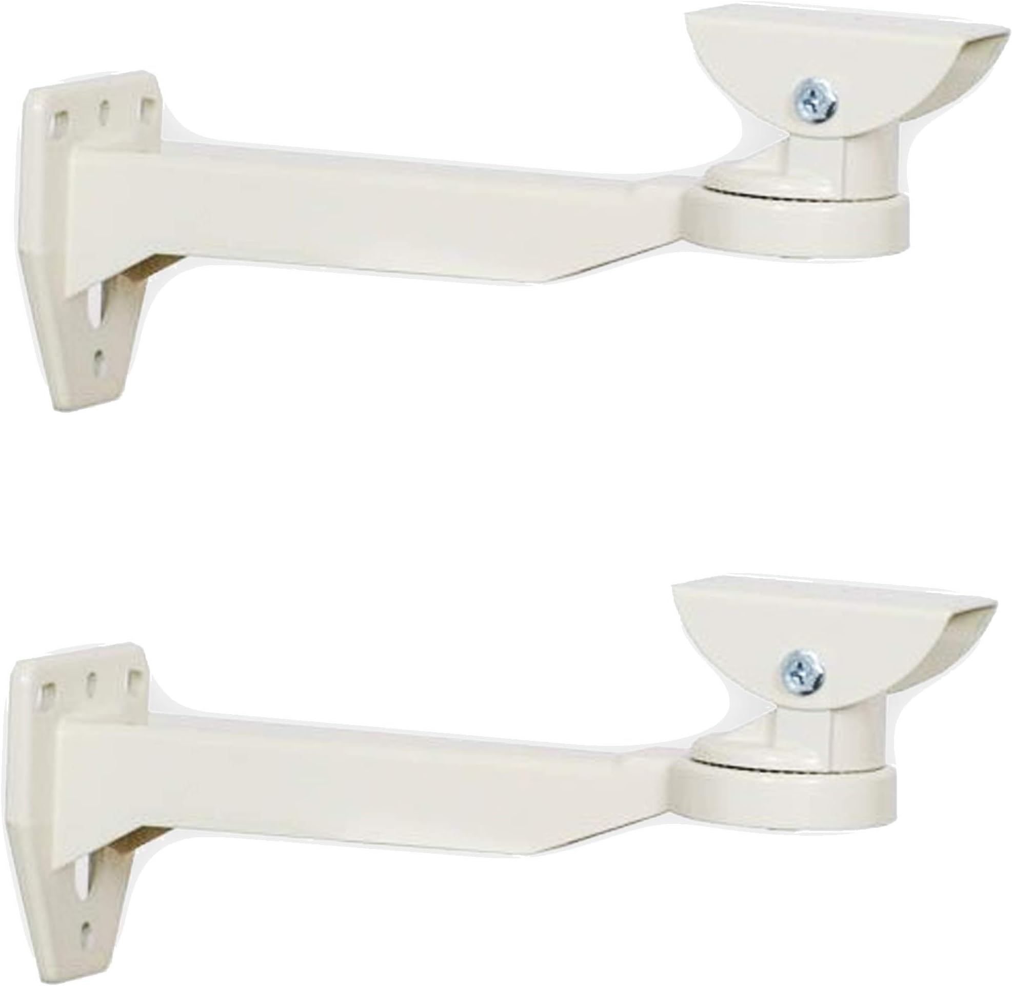 (2pack) VENTECH Universal Indoor Outdoor Wall Mount CCTV Security Camera Housing Mounting Bracket (White)