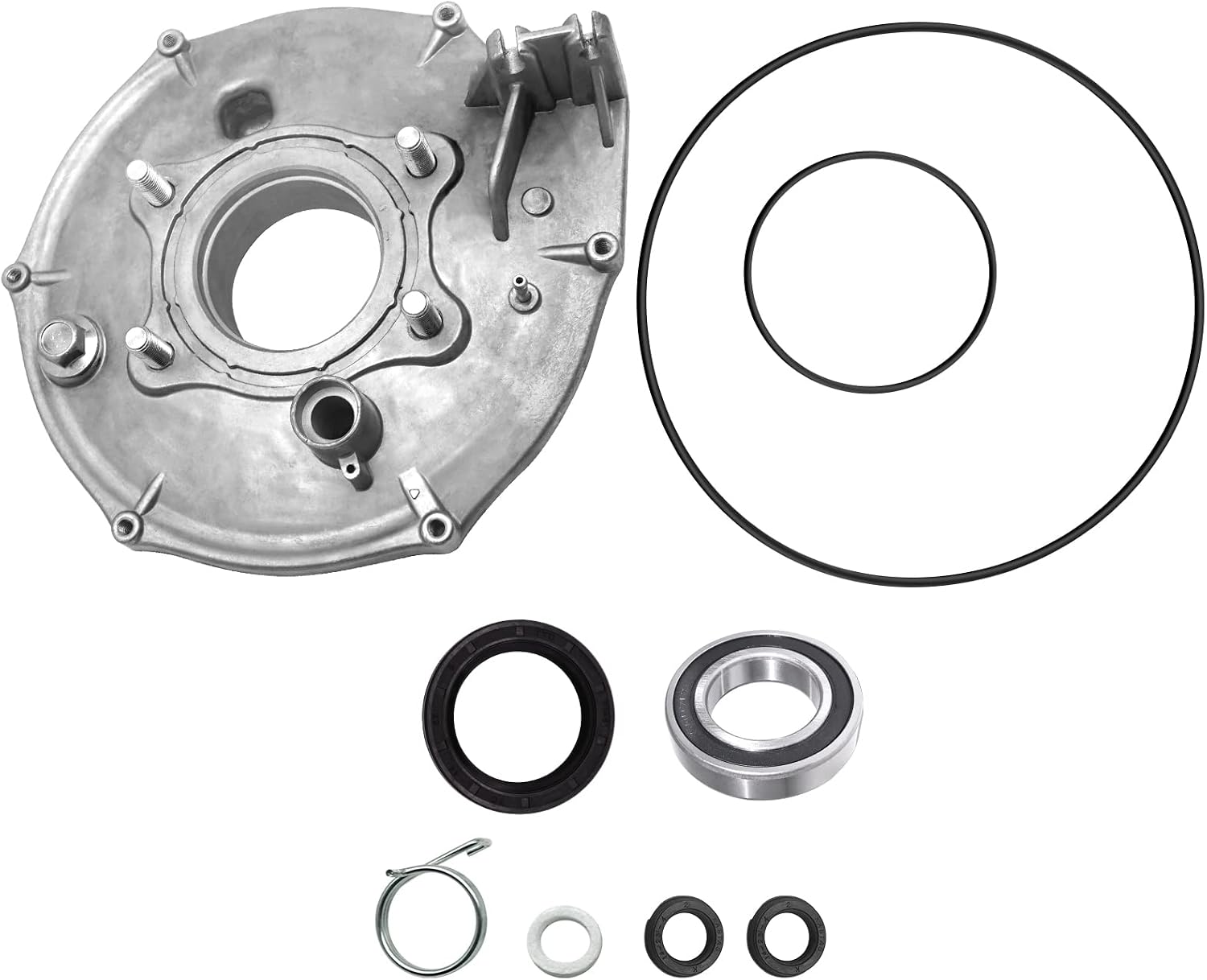 JAVIK Rear Brake backing Plate with Bearing Seals Spring Kit for Honda Fourtrax 300 TRX300 TRX300FW 2x4/4x4 1988-2000