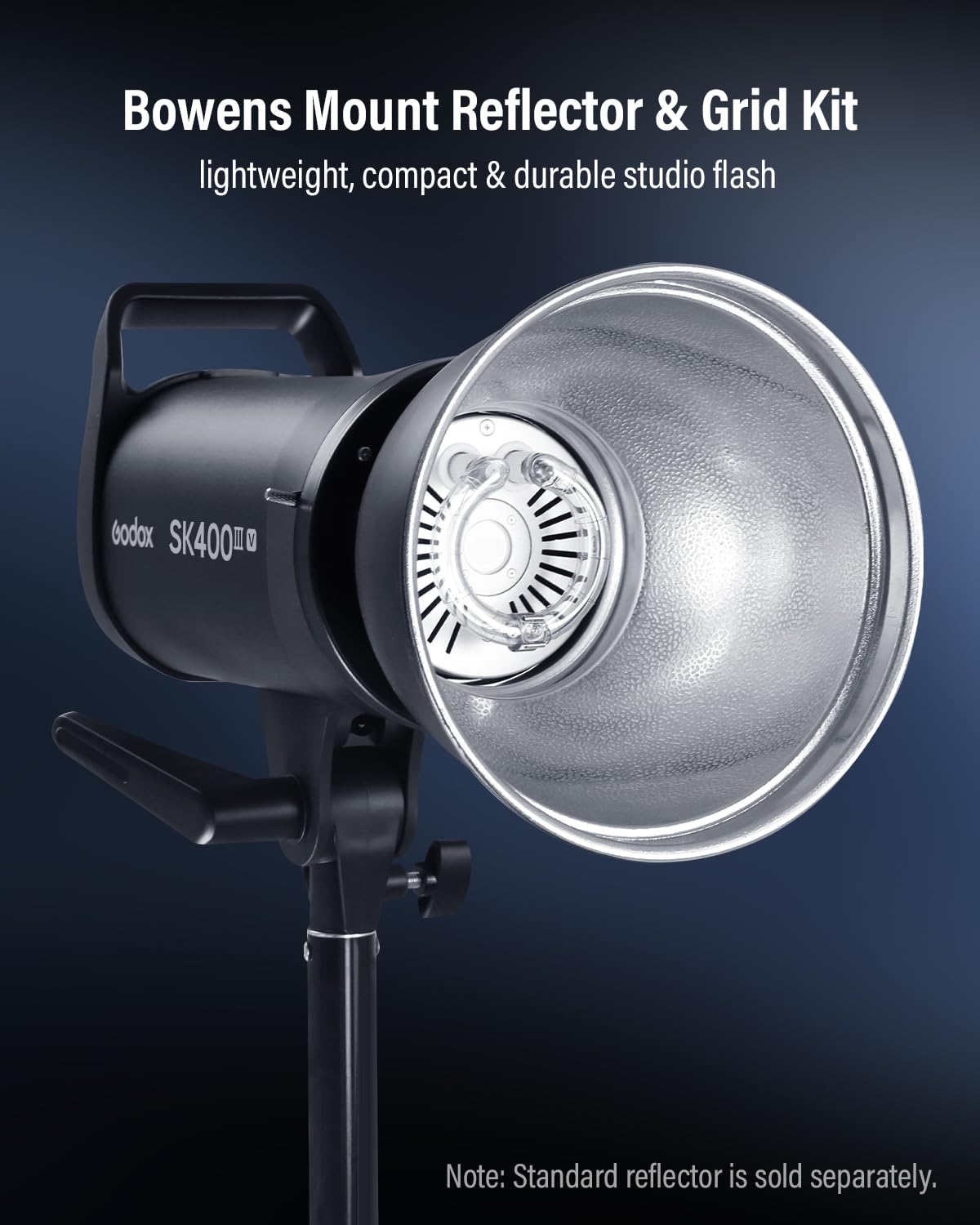 GODOX SK400IIIV (aggiornamento 2026) Studio Strobe Light 400Ws GN65, 0.1-1.5s Tempo di riciclo, Bowens Mount, Lampada di modellazione LED, Flash wireless 2.4G per fotografia di prodotti in studio