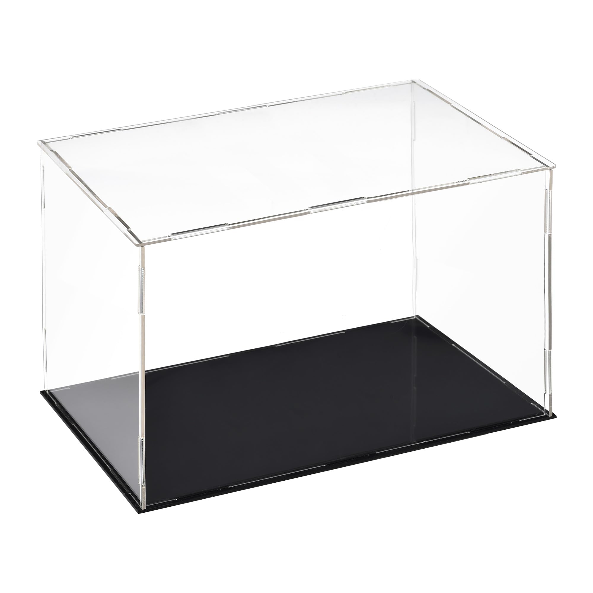 Vitrine De Présentation En Acrylique Transparent - Cube 30x10x10 Cm, Avec Base Noire, Pour Collection, Figurines - 5