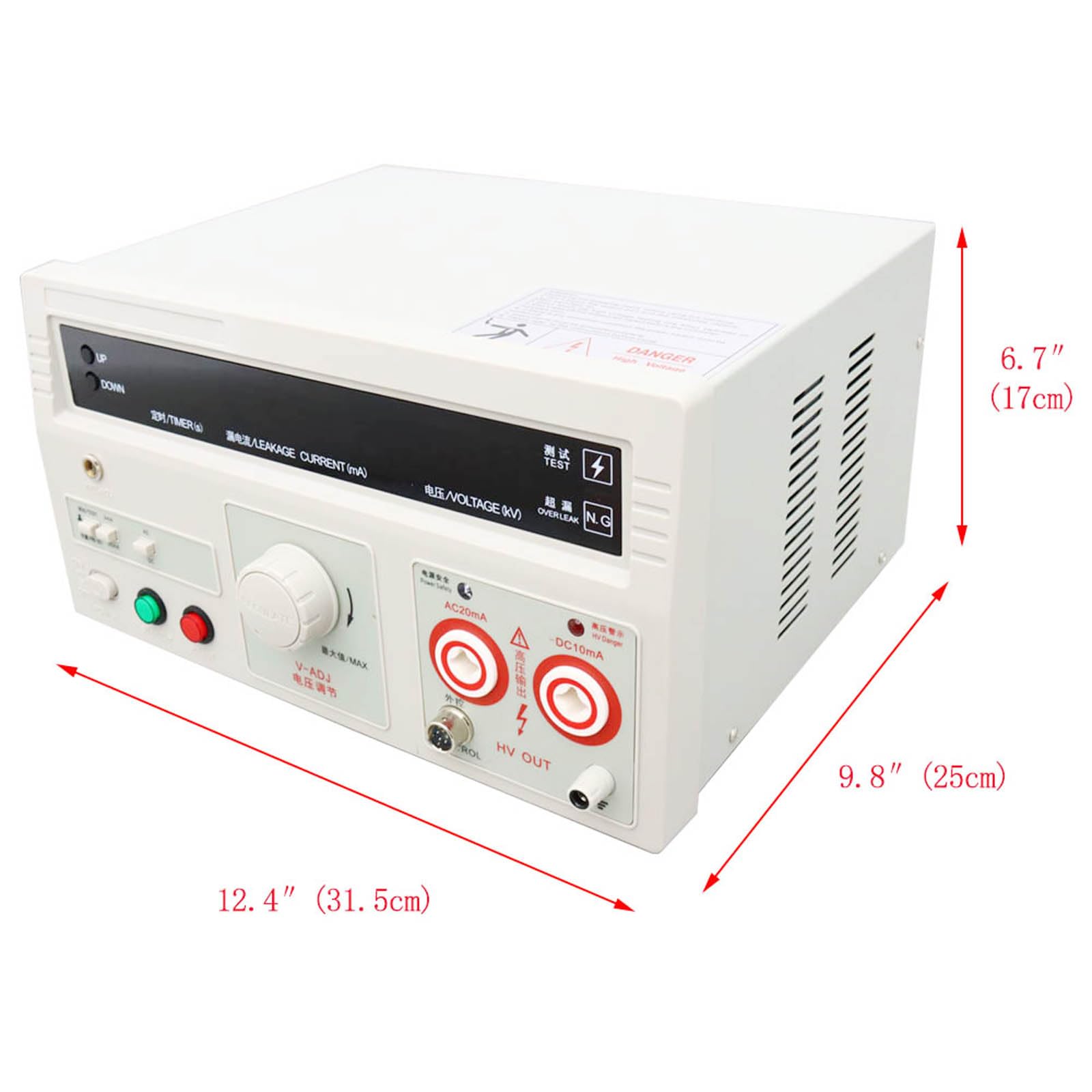 WYDDDARY Withstand Hi-Pot Tester RK2672AM 110V 5KV AC/DC Voltage Withstand Test Instruments 100VA Hi-Pot Insulation Resistance Testing Tool LED Digital Display Hipot Tester