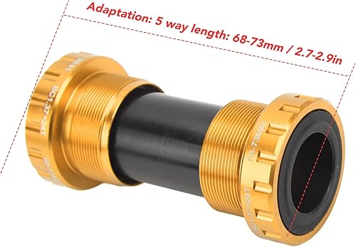 Miniatura 2 de Tissting Soporte inferior de bicicleta roscado BB91 682.874 in MTB Soporte inferior de rodamiento de acero sellado integral para manivela de husillo
