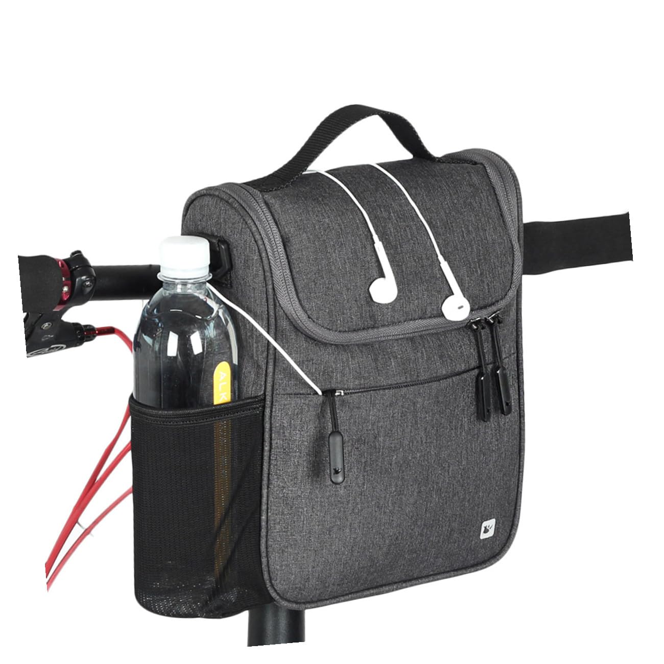 Mikinona Borsa da Manubrio per Bici Multifunzionale con Chiusura Scatto Accessorio Professionale per Ciclismo per Bici da Corsa e Gravel Capacità Ampia per Smartphone e Portafoglio Facile