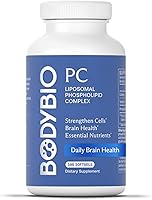 Vista 9 de BodyBio Suplemento cerebral 300 cápsulas blandas - Complejo fosfolípido puro Refuerzo de nootrópicos Mejora el enfoque, la función cerebral
