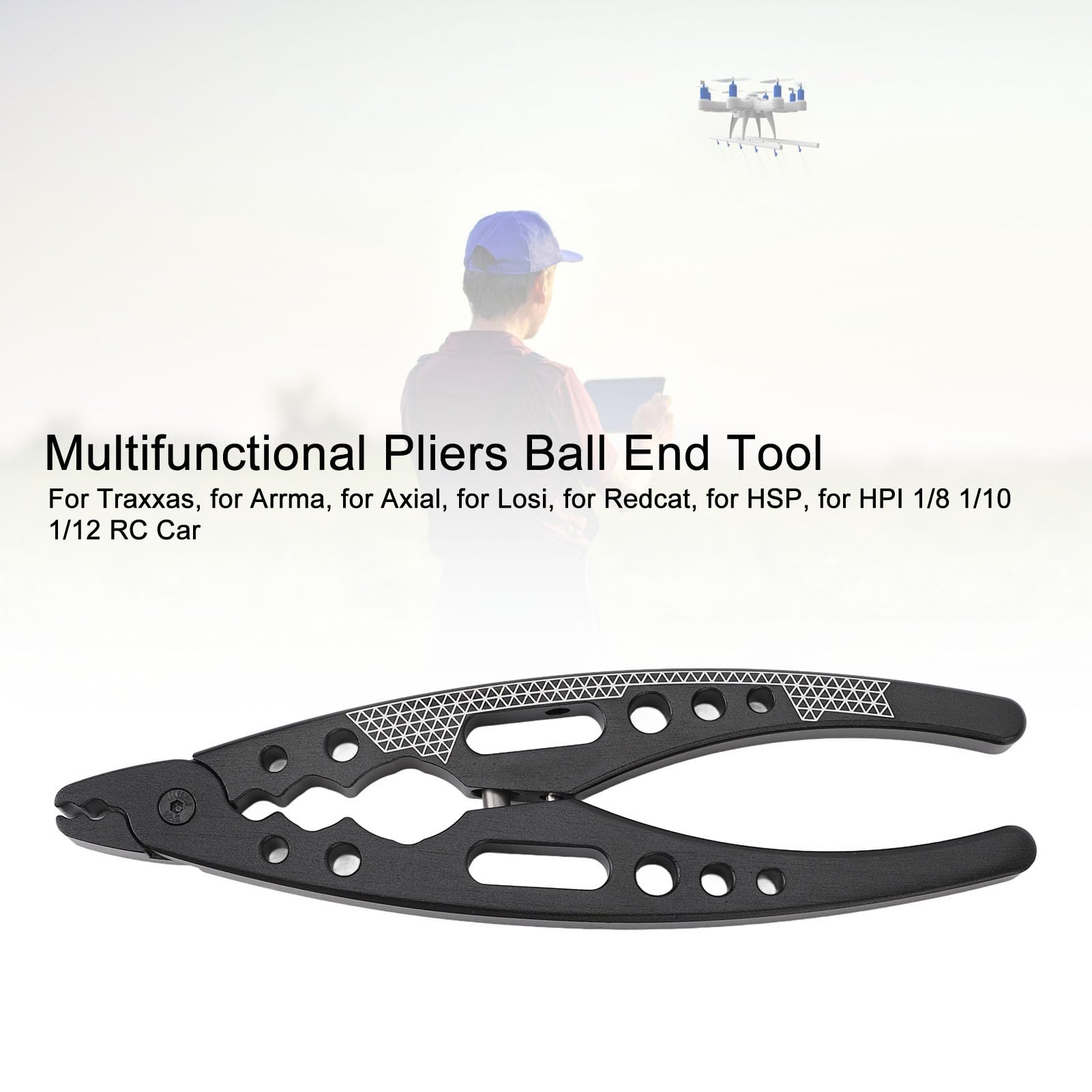 RC Shock Absorbing Pliers Ball End Remover Multifunctional Tool Set for 1/8 1/10 1/12 RC Car Model