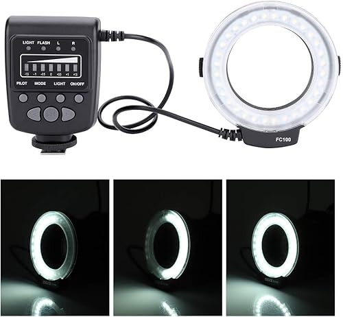 Miniatura 2 de Paquete de flash LED 5500k FC-100 portátil con controlador de flash flash LED universal 32 cuentas de lámpara LED Kit de luz de relleno para cámara