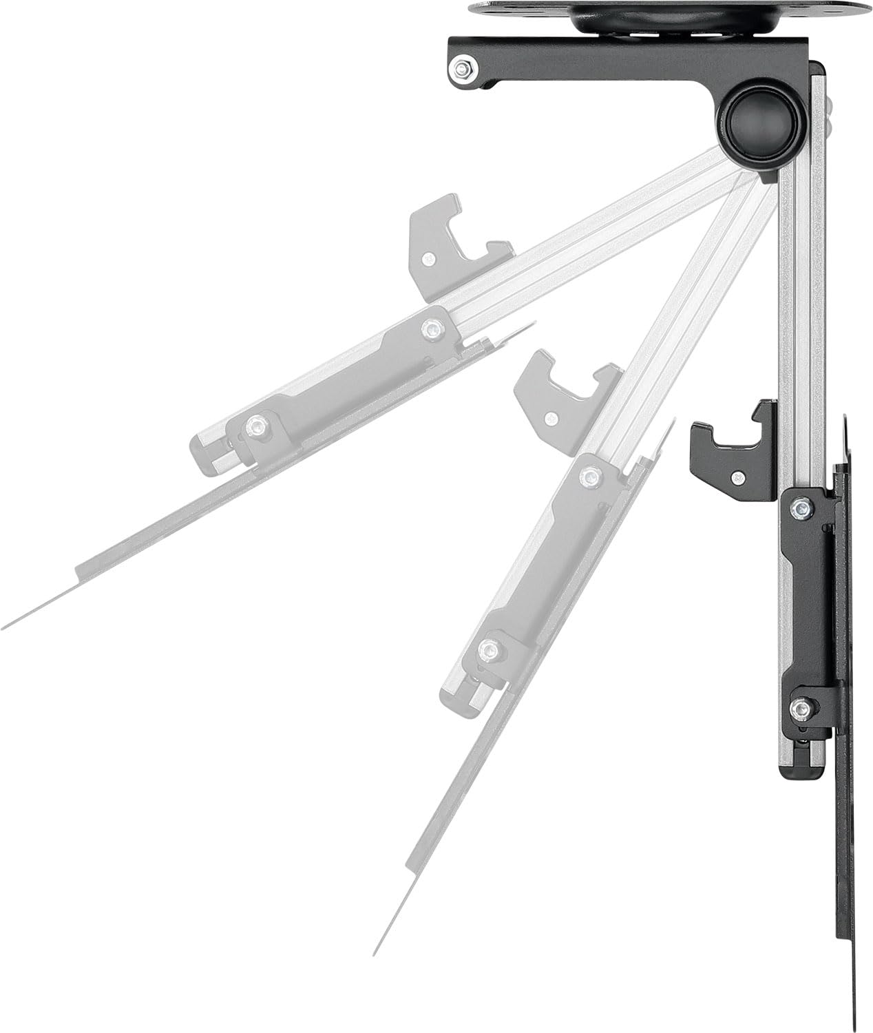 SCHWAIGER LWHD3720 513 Supporto da soffitto per TV Supporto da soffitto per display da 17-37 pollici tetto inclinato soffitto a parete pieghevole ruotabile max. 20kg