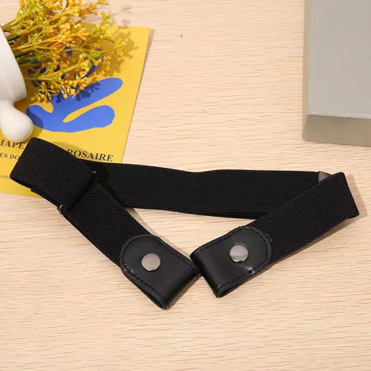 Belts for Women & Men - Buckle Free Elastic, No Bulge Stretch Waist Belts for Jeans & Dresses3