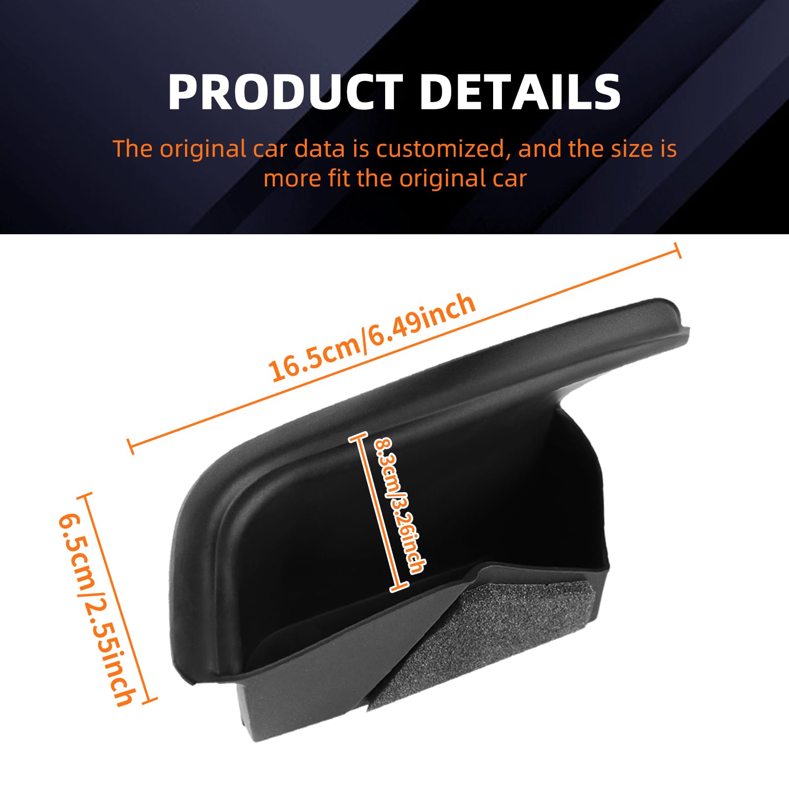 FDAIUN Door Storage Box for 2022-2025 Mazda CX60 2024-2025 Mazda CX70 CX80 CX90 Door Organizer Tray Door Slot Pockets Car Interior Protection Accessories 4Pcs