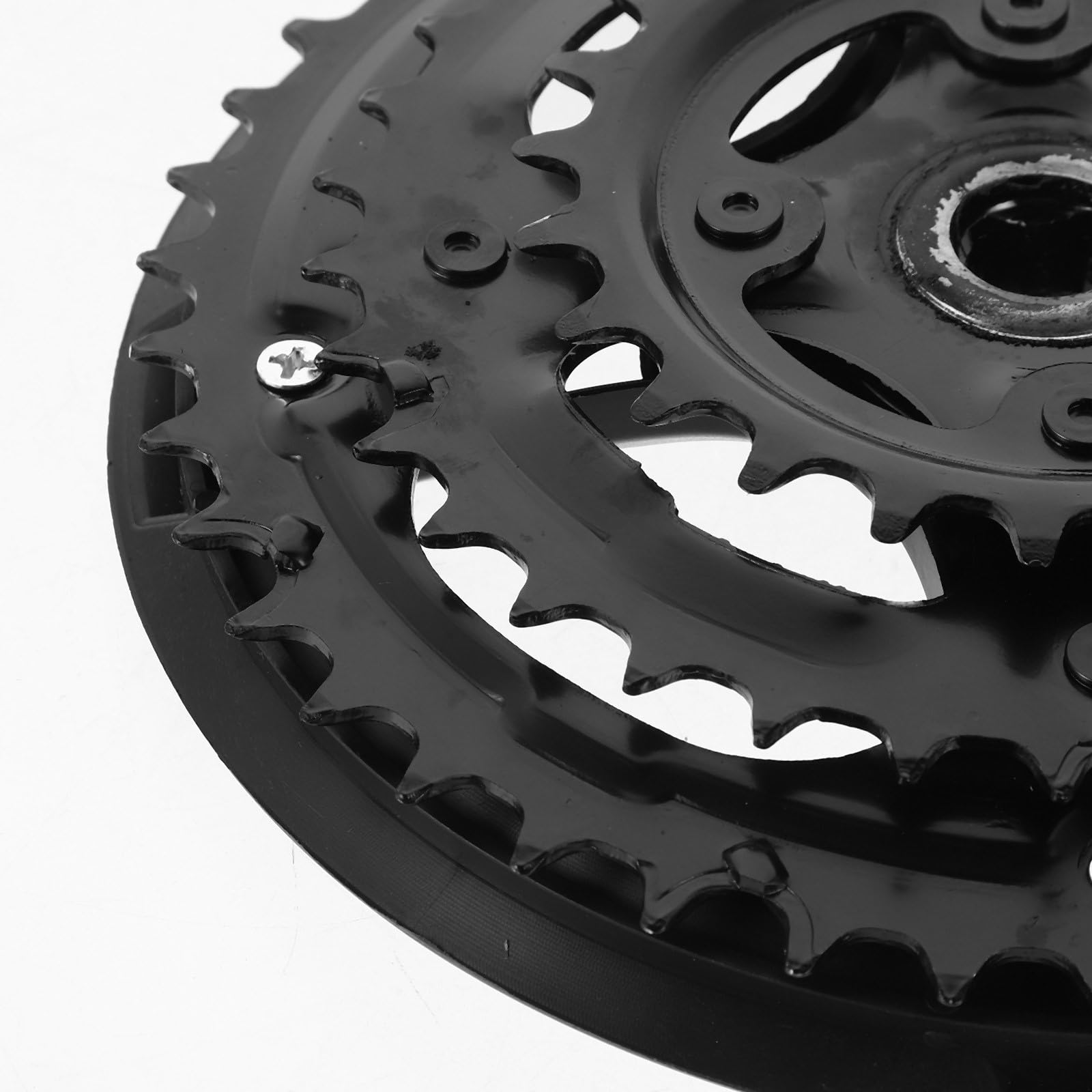 MAGICLULU Guarnitura per Mountain Bike e Bici Pieghevole, Set Pedivelle Destra in Acciaio al Carbonio Corona, Accessorio per Riparazione e Cambio Marcia Fluido, Forniture per Biciclette