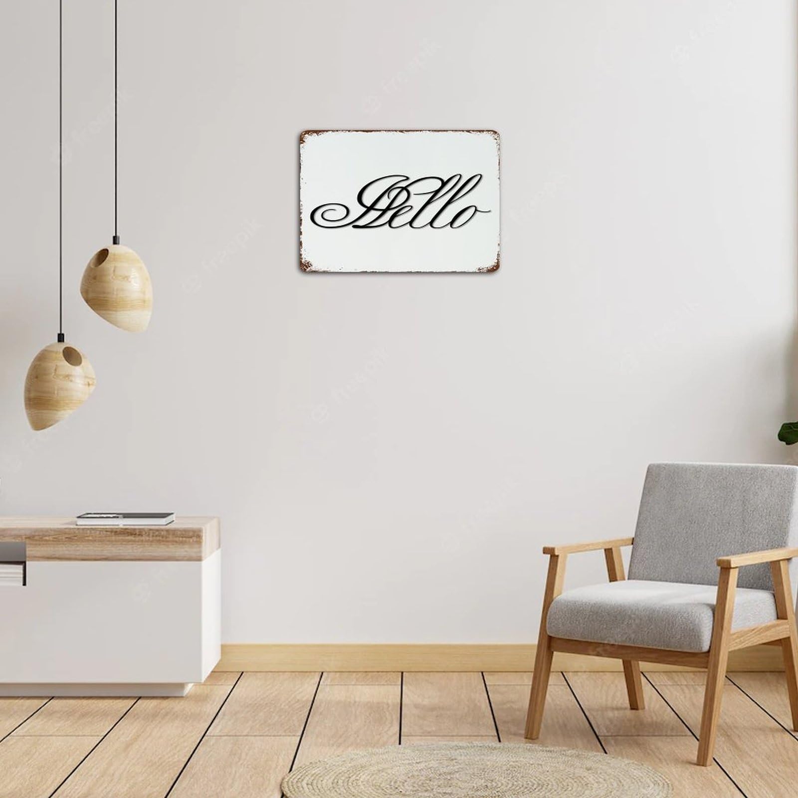 Targa da parete in alluminio vintage, decorazione in metallo