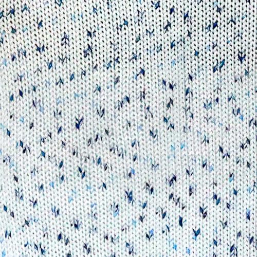 Image of Makromecity Softee Baby Yarn,%100 Premium Anti-Pilling Acrylic, 3.5 Oz, 273 yd (100gr /250 mt), Soft Yarn for Crocheting and Knitting (Blue Speckle, 3 Skeins)