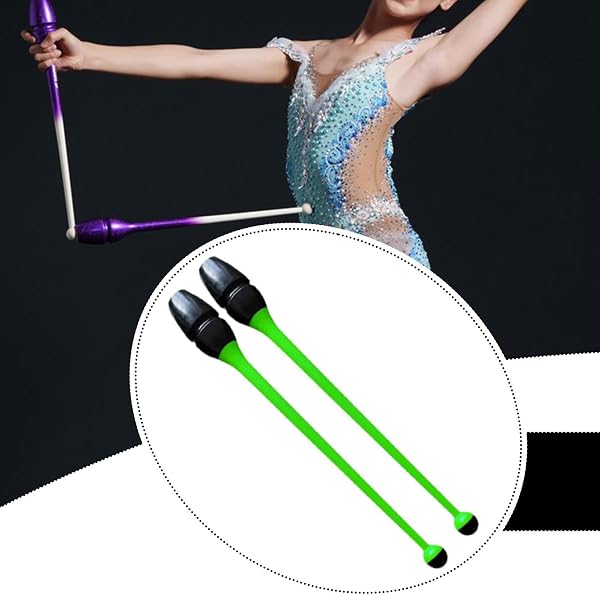 Baoblaze Clavette per Ginnastica Ritmica collegabili, 45,5 cm, Professionali, Attrezzatura per l'allenamento di Ginnastica, Accessori per la Danza per - 3