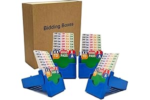 Bridge Bidding Boxes Set of 4: Enhance Your Bridge Experience