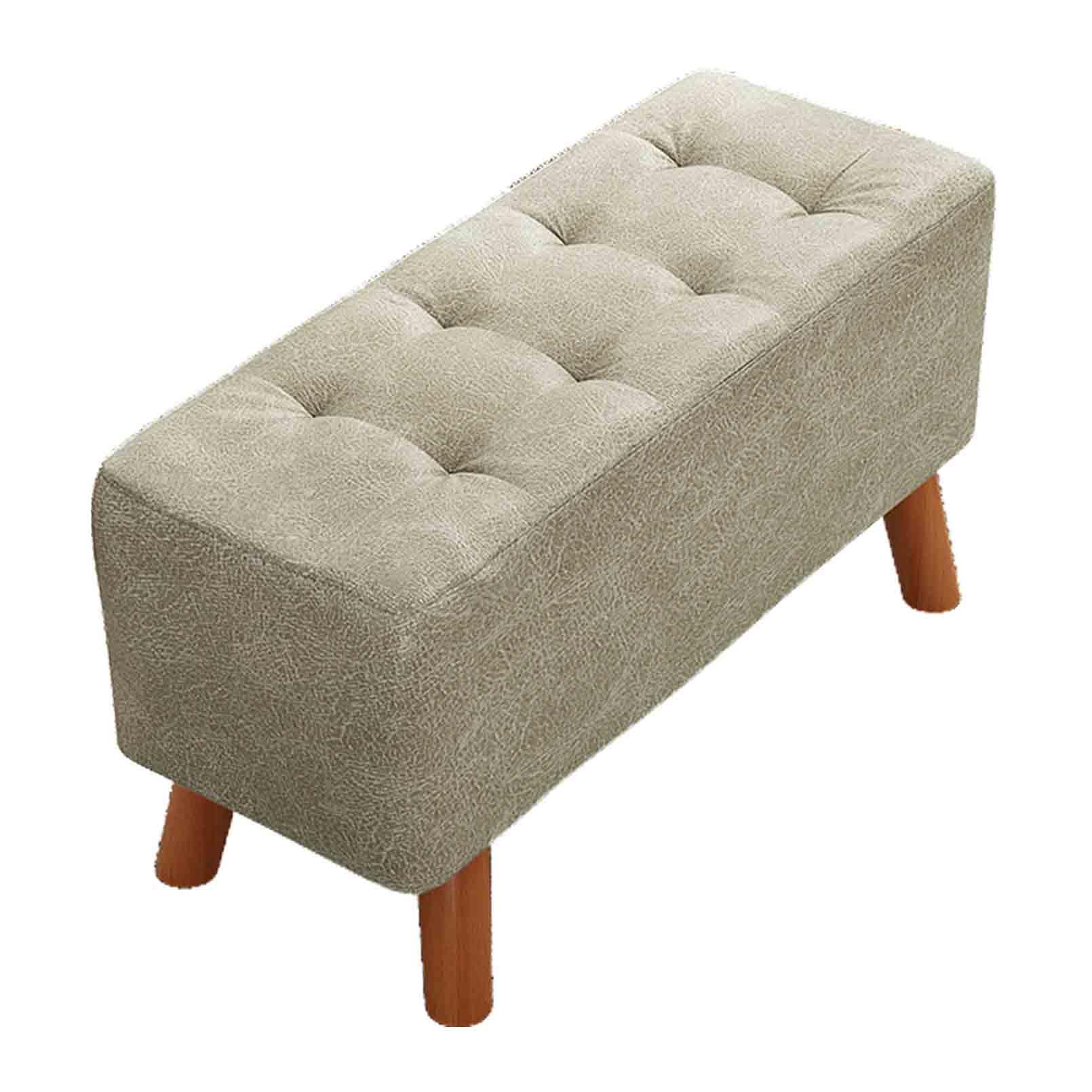 Banc d'entrée en cuir rectangulaire pour accueillir vos invités