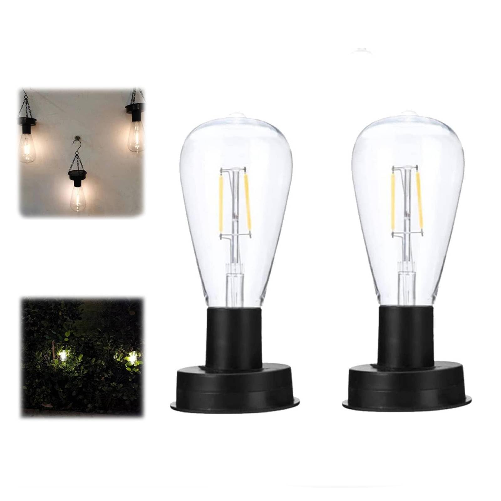 Luci solari Firefly, 4 pezzi 10 LED luci solari per esterni IP65 impermeabili, per giardino, patio, cortile, balcone decorativo (bianco caldo) | Leroy Merlin