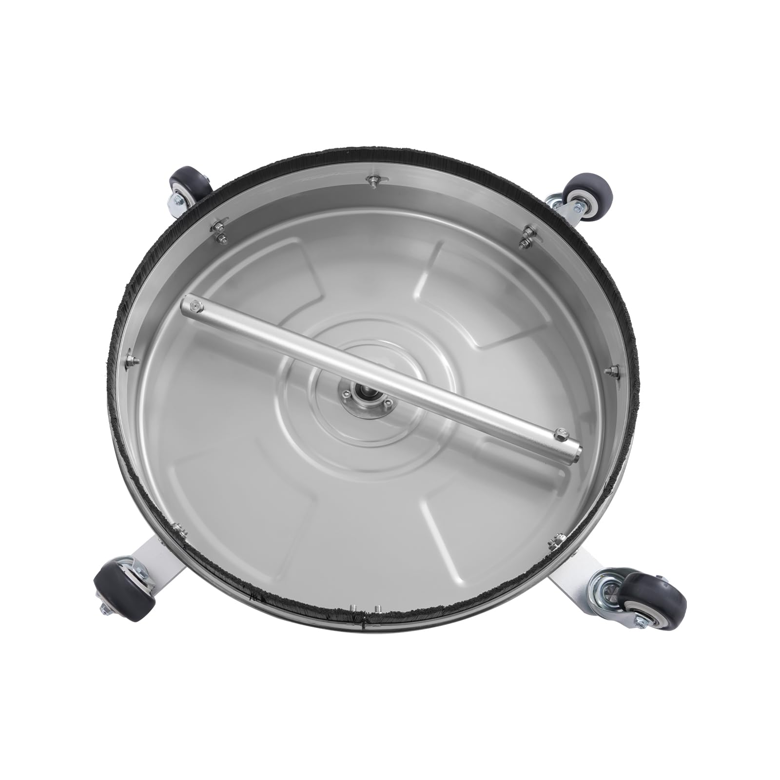 Myjka wysokociśnieniowa 18"/45,72 cm, z 2 dyszami i filtrem, 5000 psi, myjka do powierzchni ze stali nierdzewnej z 4 kołami i szybkozłączką 1/4", myjka wysokociśnieniowa, myjka podłogowa na taras i