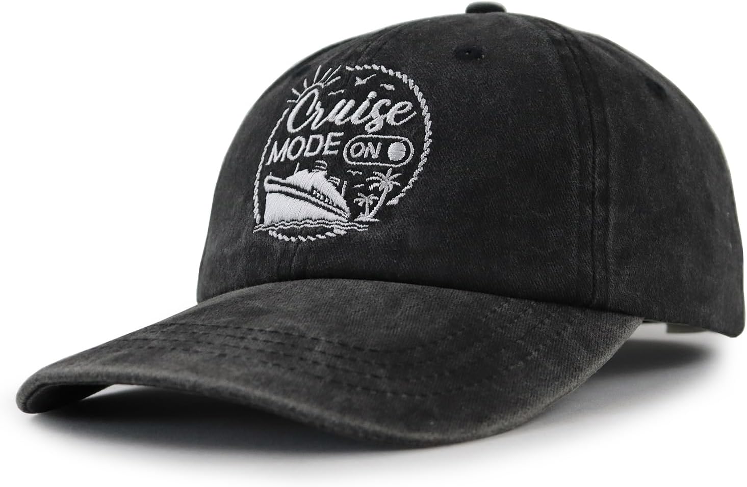 Cruise Mode On Baseball Caps for Men Women, Adjustable Embroidered Cotton Outdoor Hats - Image 2