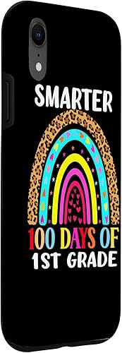Miniatura 3 de Funny 100 Days Smarter 1st Grade 100th Day of School Gifts Case for iPhone XR