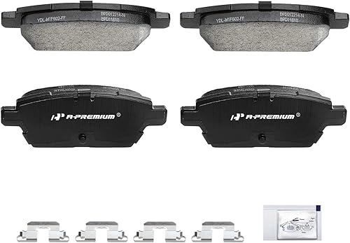 Miniatura 8 de A-Premium Juego de pastillas de freno de disco de cerámica traseras compatibles con modelos seleccionados Ford, Mazda, Mercury y Lincoln - Fusion